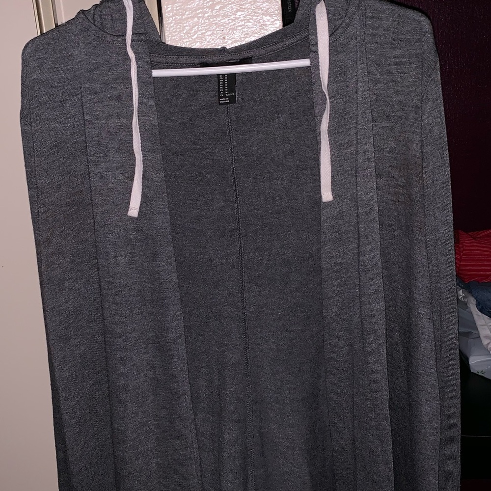 Cardigan with Hoodie